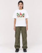 Mockup Boxy Heavyweight Tee White female full-body 42