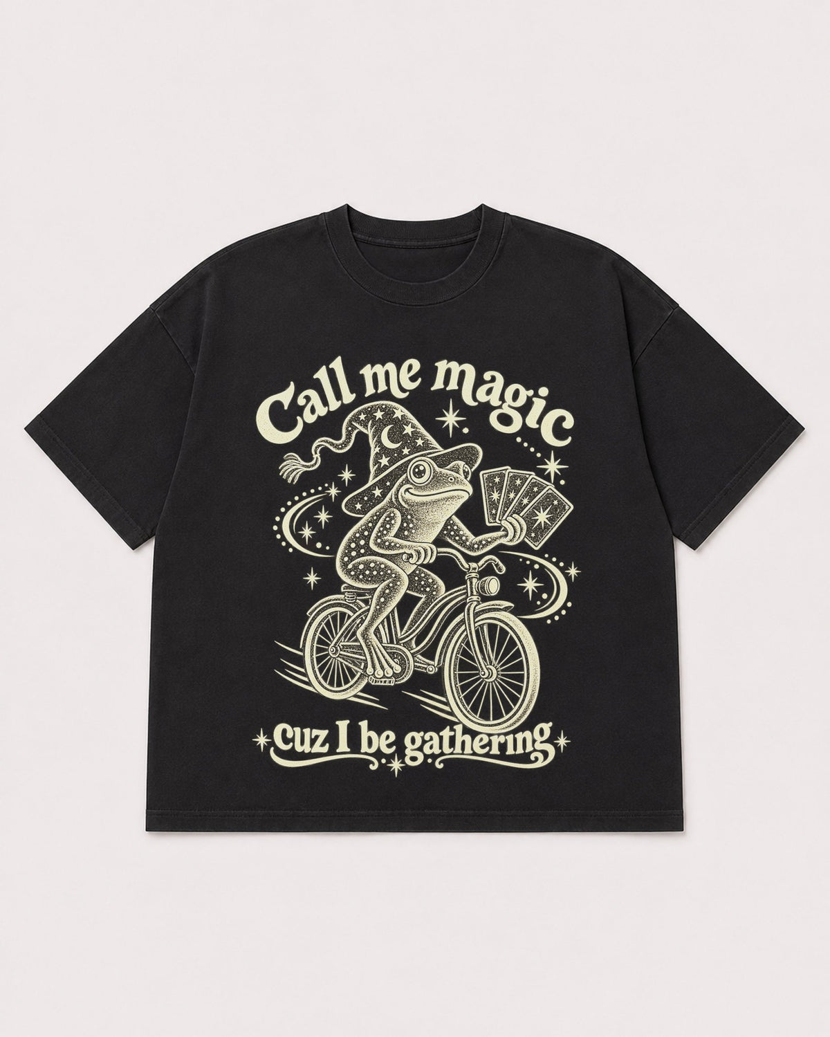 Mockup Boxy Heavyweight Tee Black product