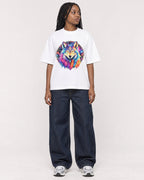 Mockup Boxy Heavyweight Tee White female full-body 04