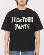 Mockup Boxy Heavyweight Tee Black male close-up 03