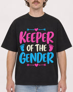 Mockup Boxy Heavyweight Tee Black male close-up 09