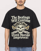 Mockup Boxy Heavyweight Tee Black male close-up 02