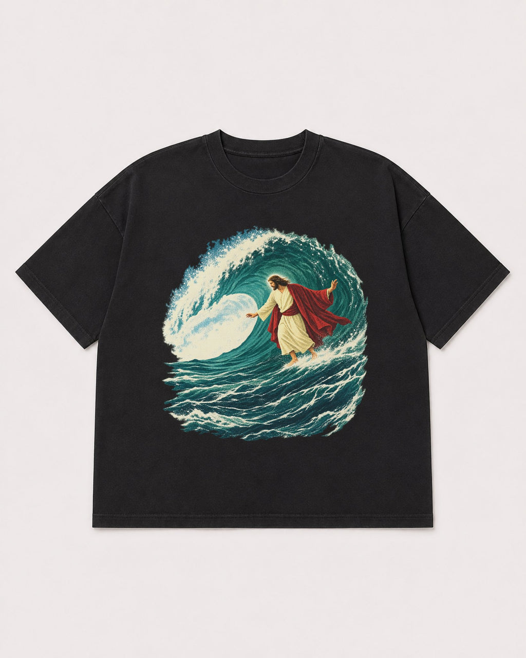 Mockup Boxy Heavyweight Tee Black product