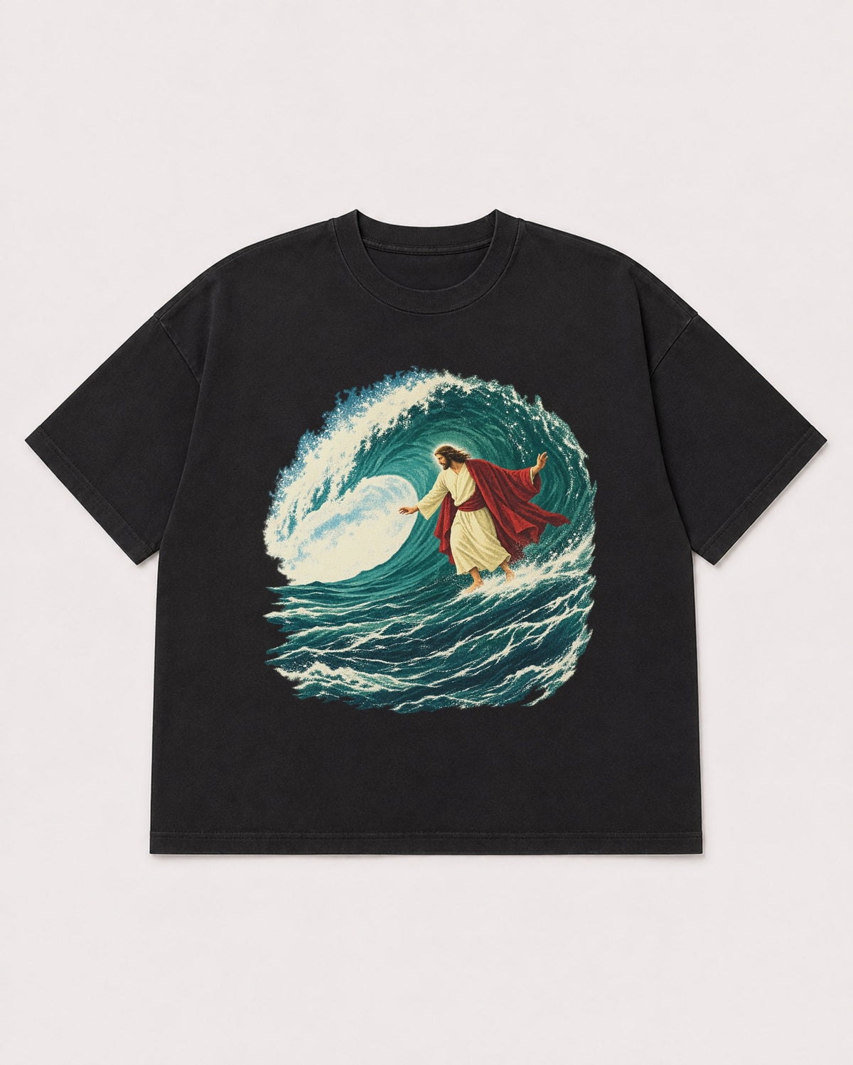Mockup Boxy Heavyweight Tee Black product