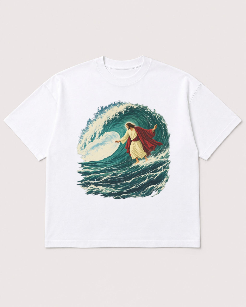 Mockup Boxy Heavyweight Tee White product