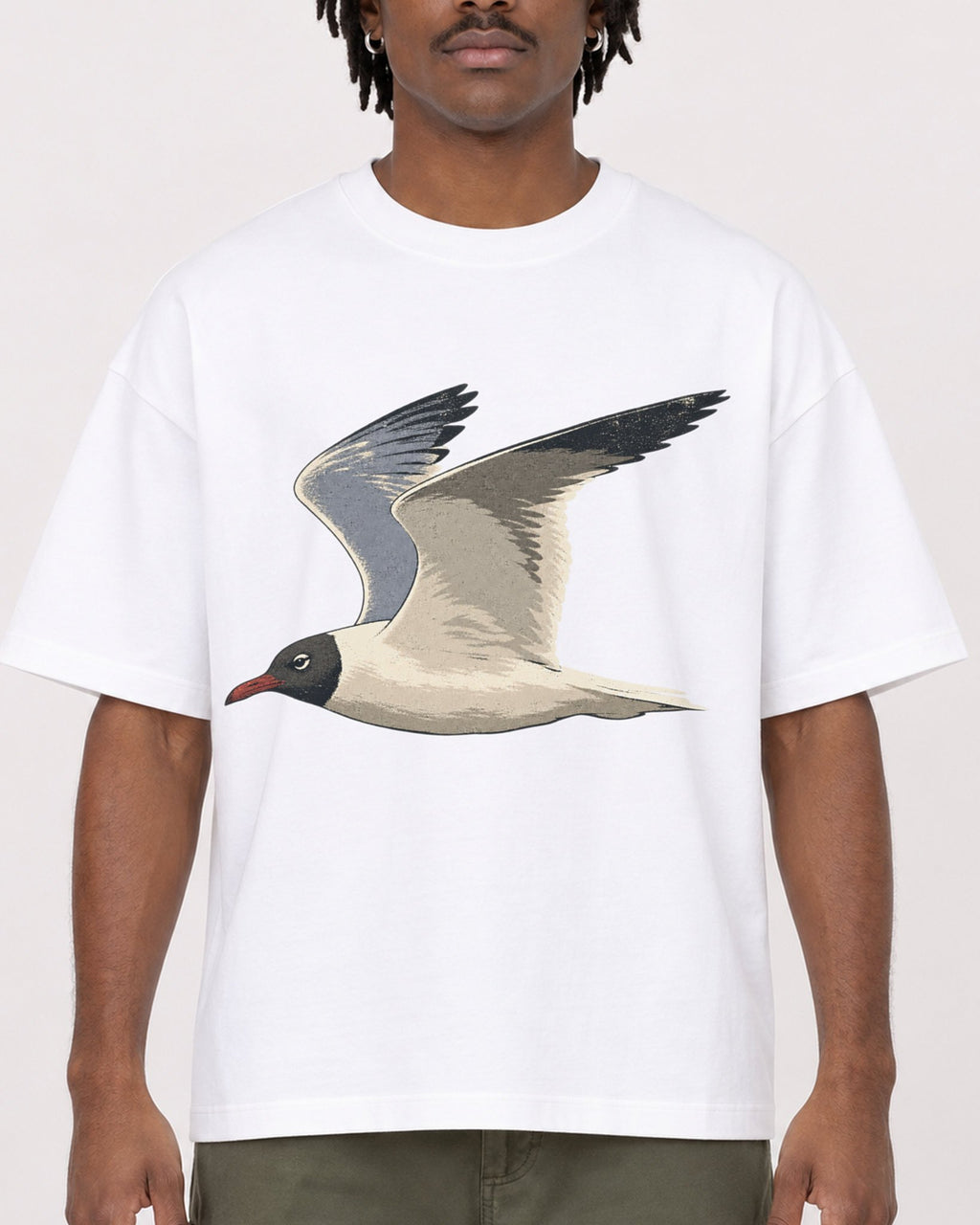 Mockup Boxy Heavyweight Tee White male close-up 04