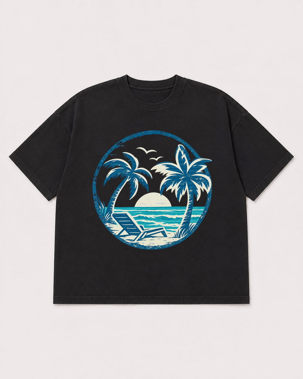 Mockup Boxy Heavyweight Tee Black product