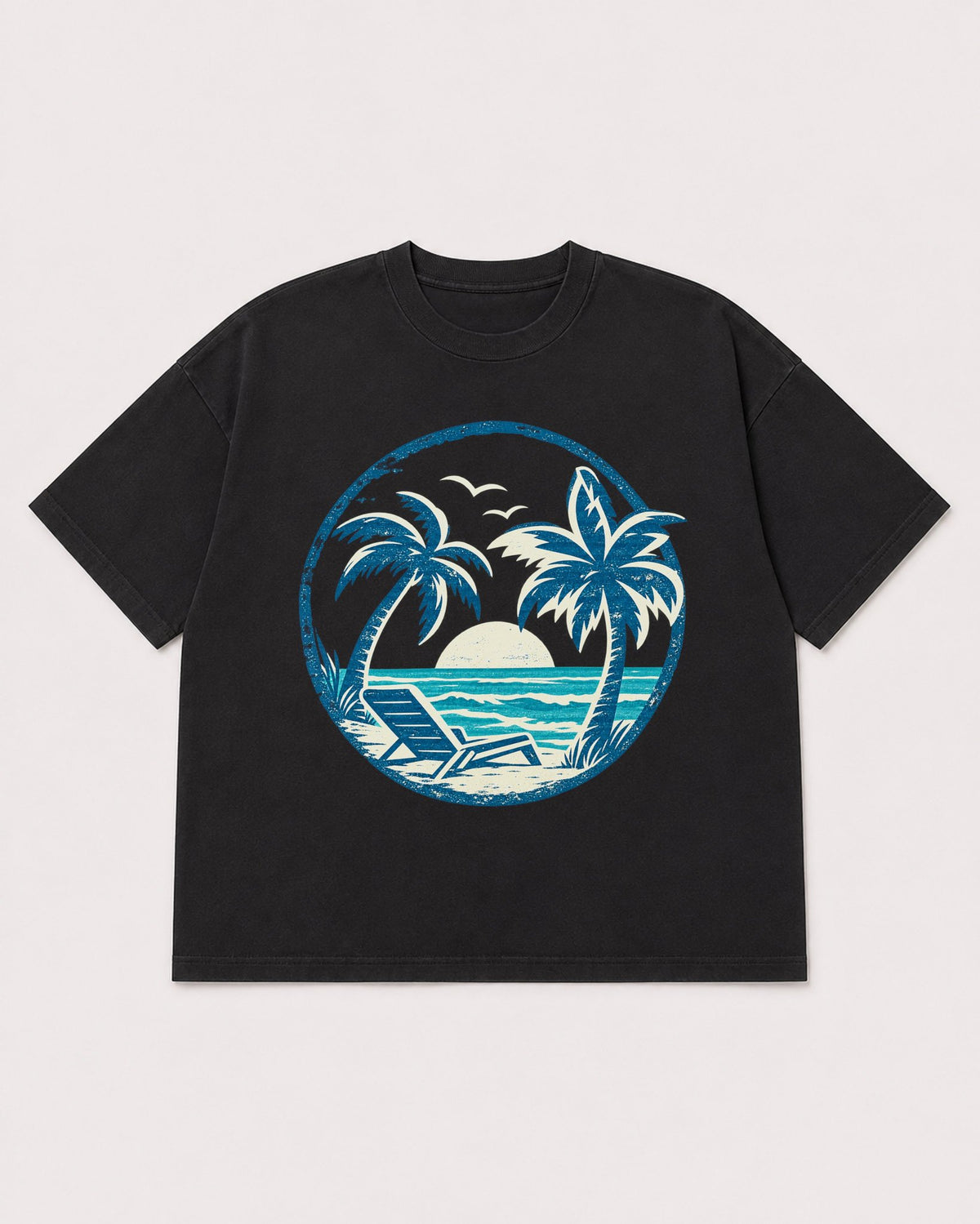 Mockup Boxy Heavyweight Tee Black product