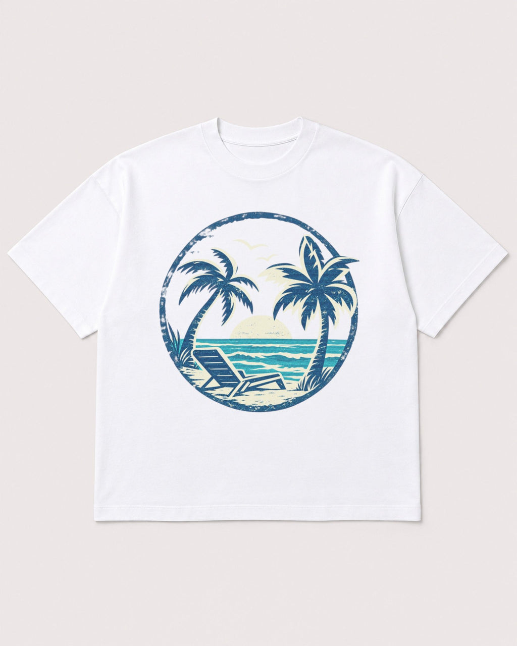 Mockup Boxy Heavyweight Tee White product