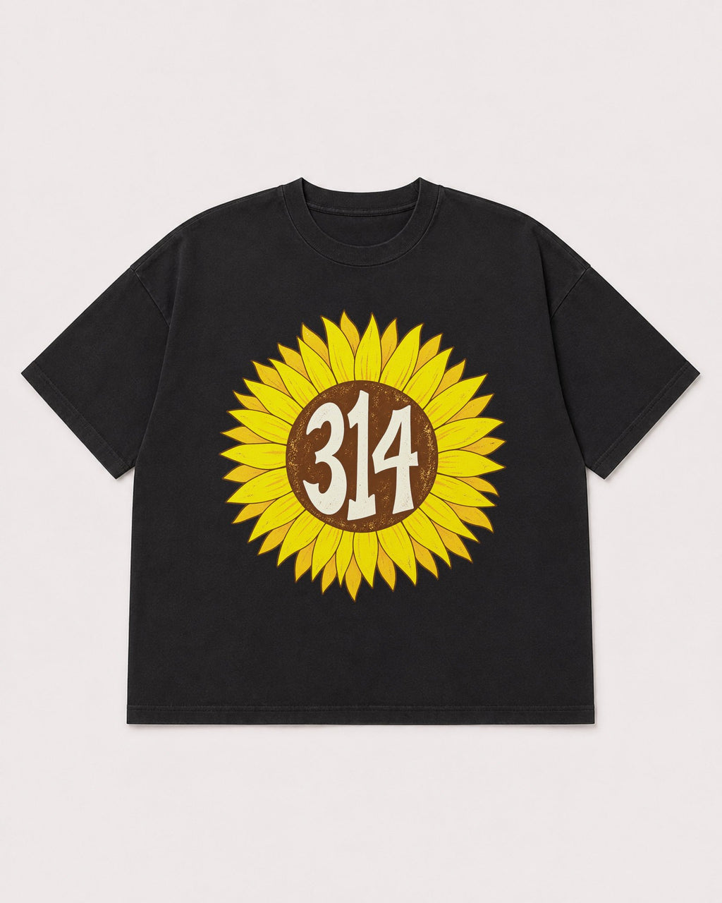 Mockup Boxy Heavyweight Tee Black product