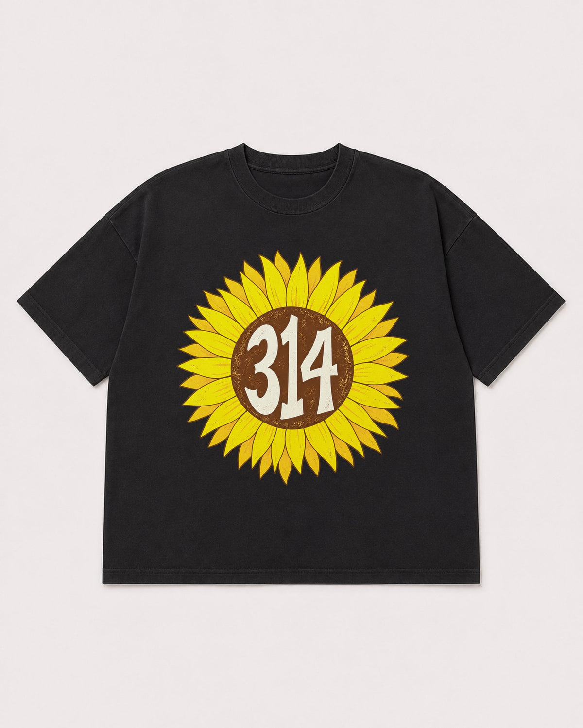 Mockup Boxy Heavyweight Tee Black product