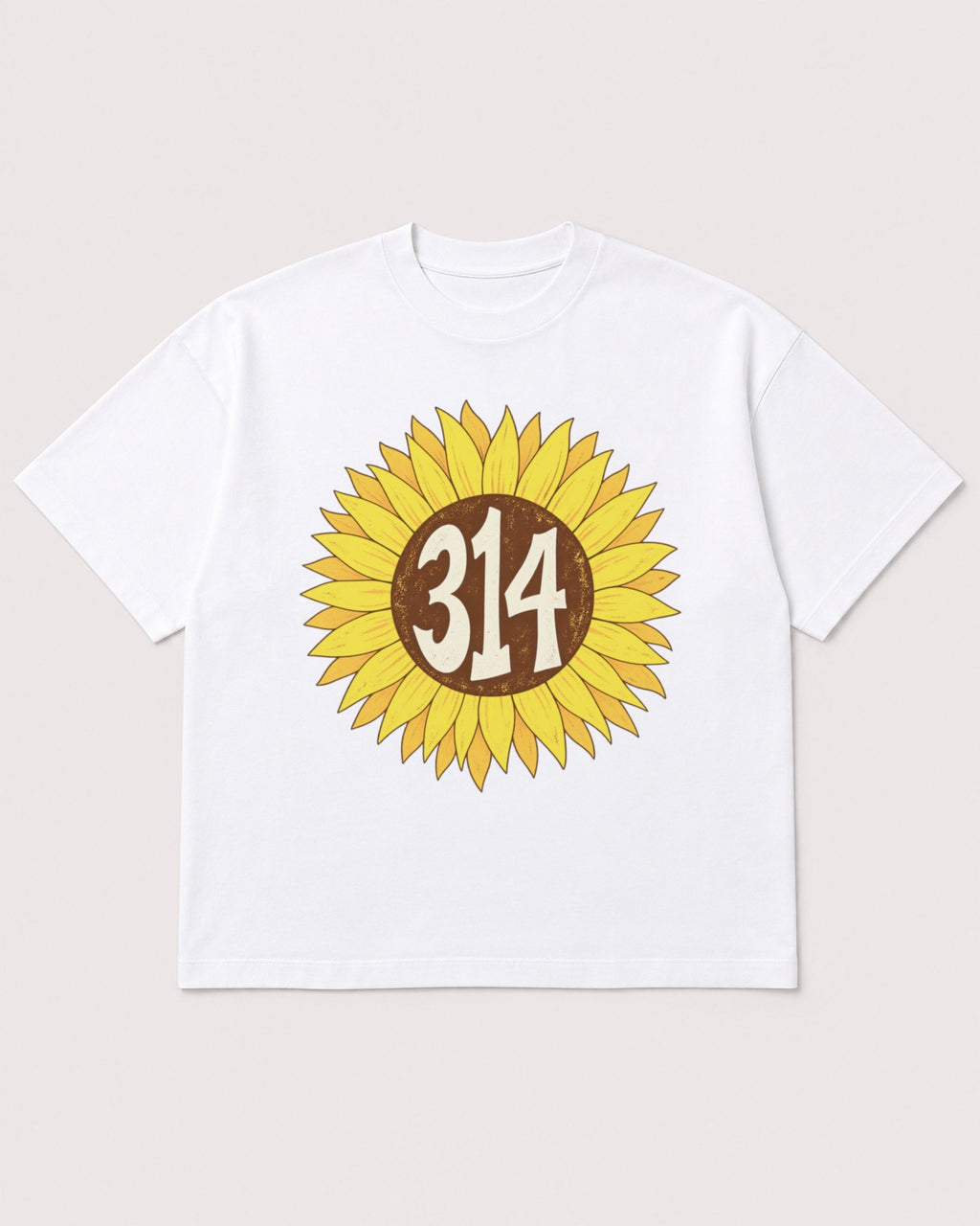 Mockup Boxy Heavyweight Tee White product