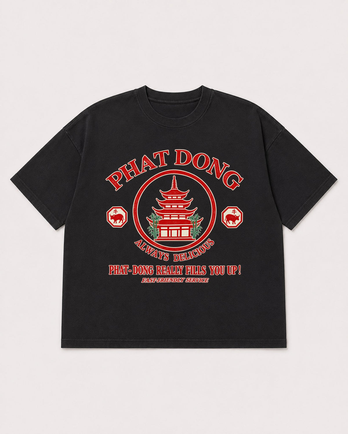Mockup Boxy Heavyweight Tee Black product