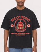 Mockup Boxy Heavyweight Tee Black male close-up 14