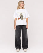Mockup Boxy Heavyweight Tee White female full-body 08