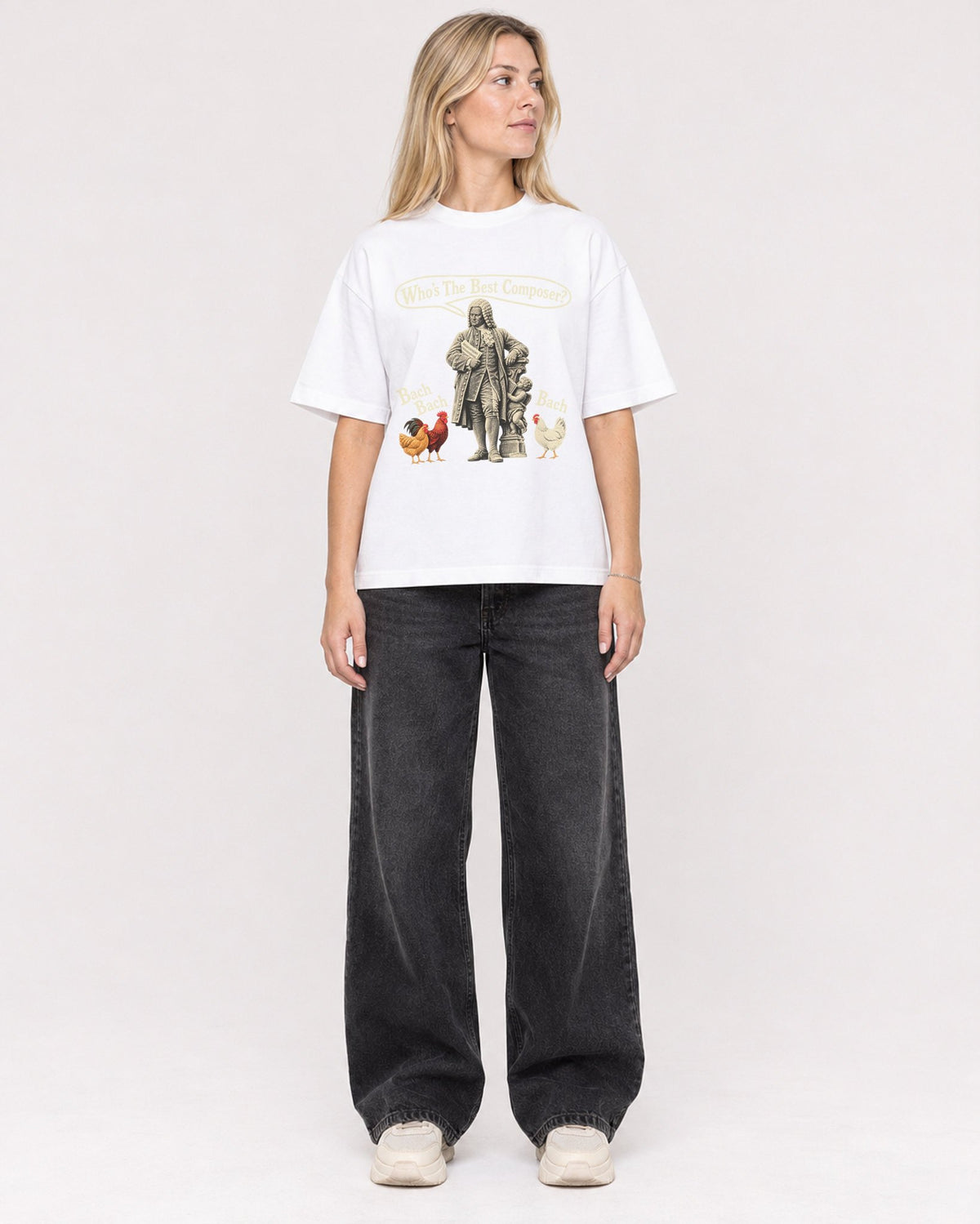 Mockup Boxy Heavyweight Tee White female full-body 08