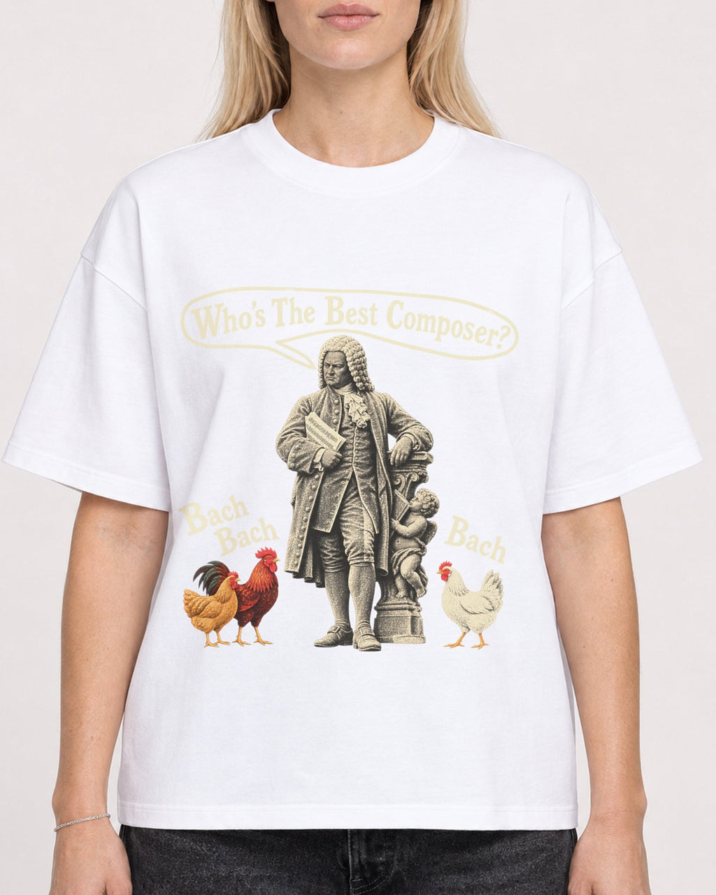 Mockup Boxy Heavyweight Tee White female close-up 08