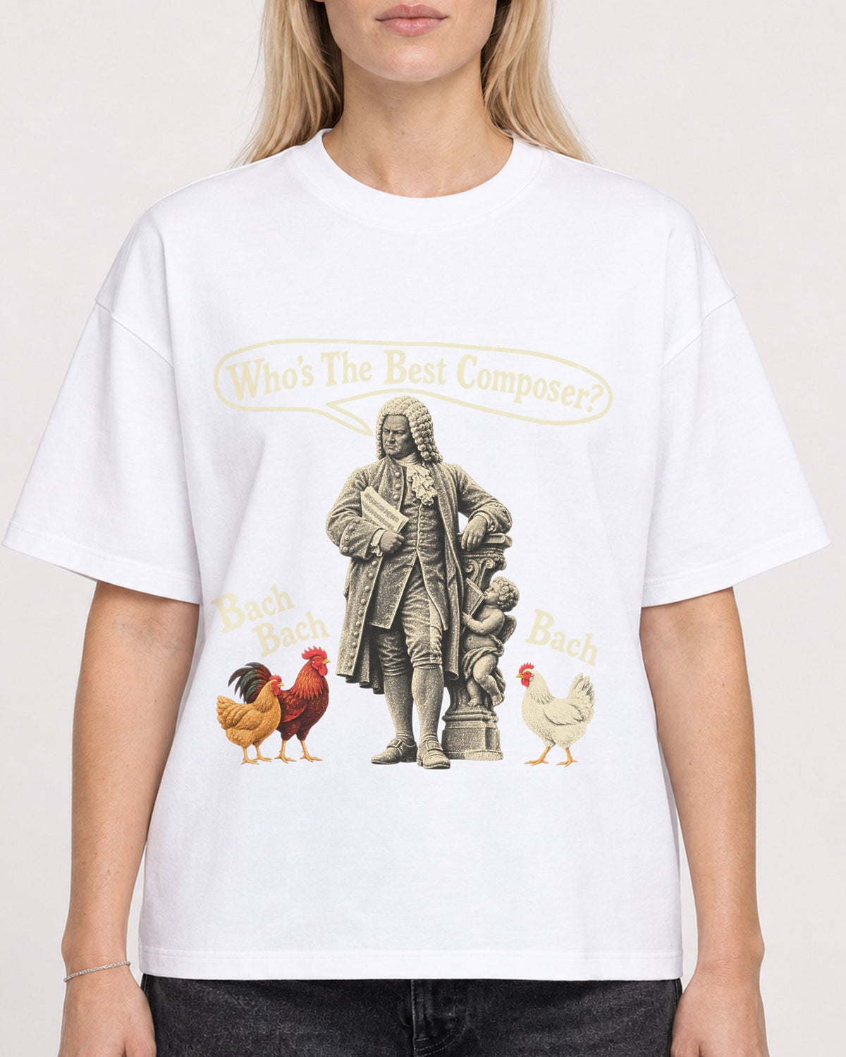 Mockup Boxy Heavyweight Tee White female close-up 08