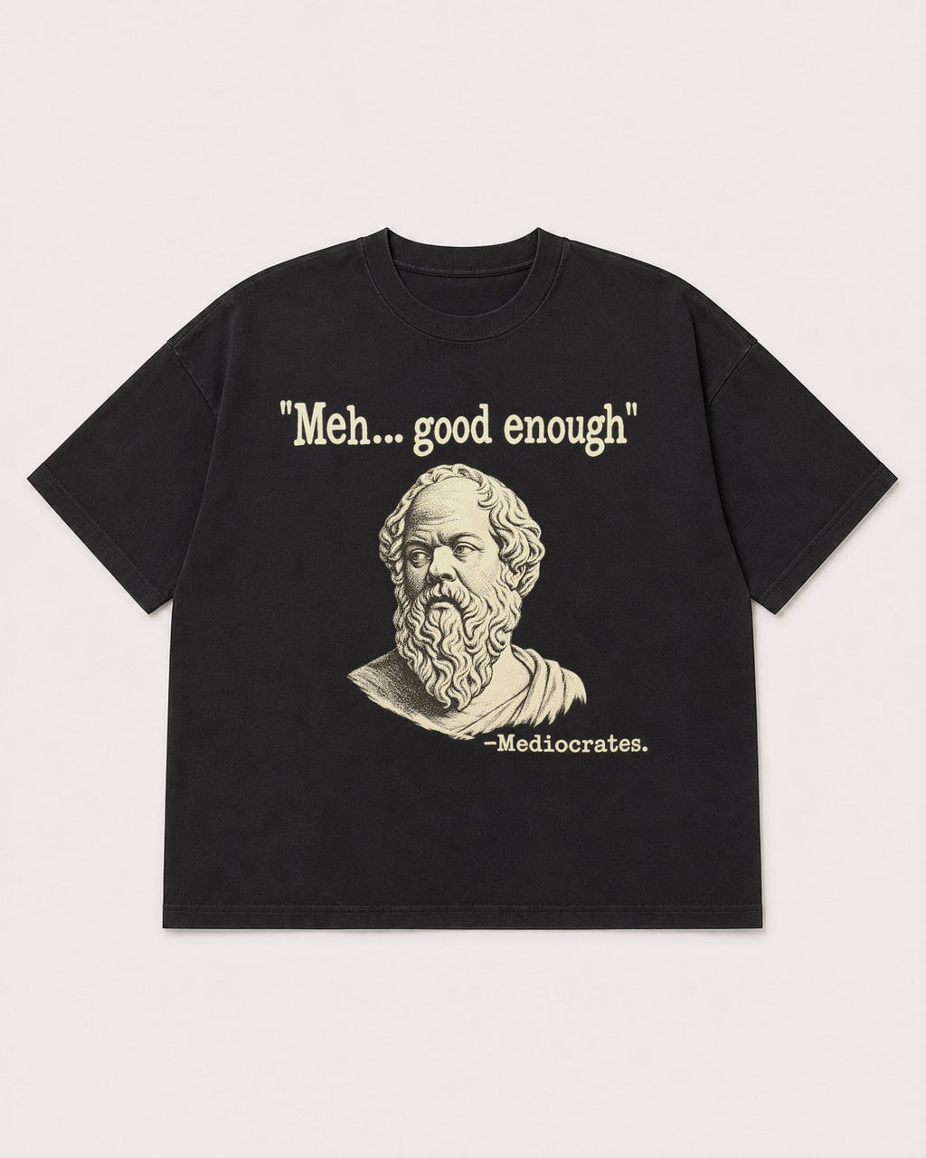 Mockup Boxy Heavyweight Tee Black product