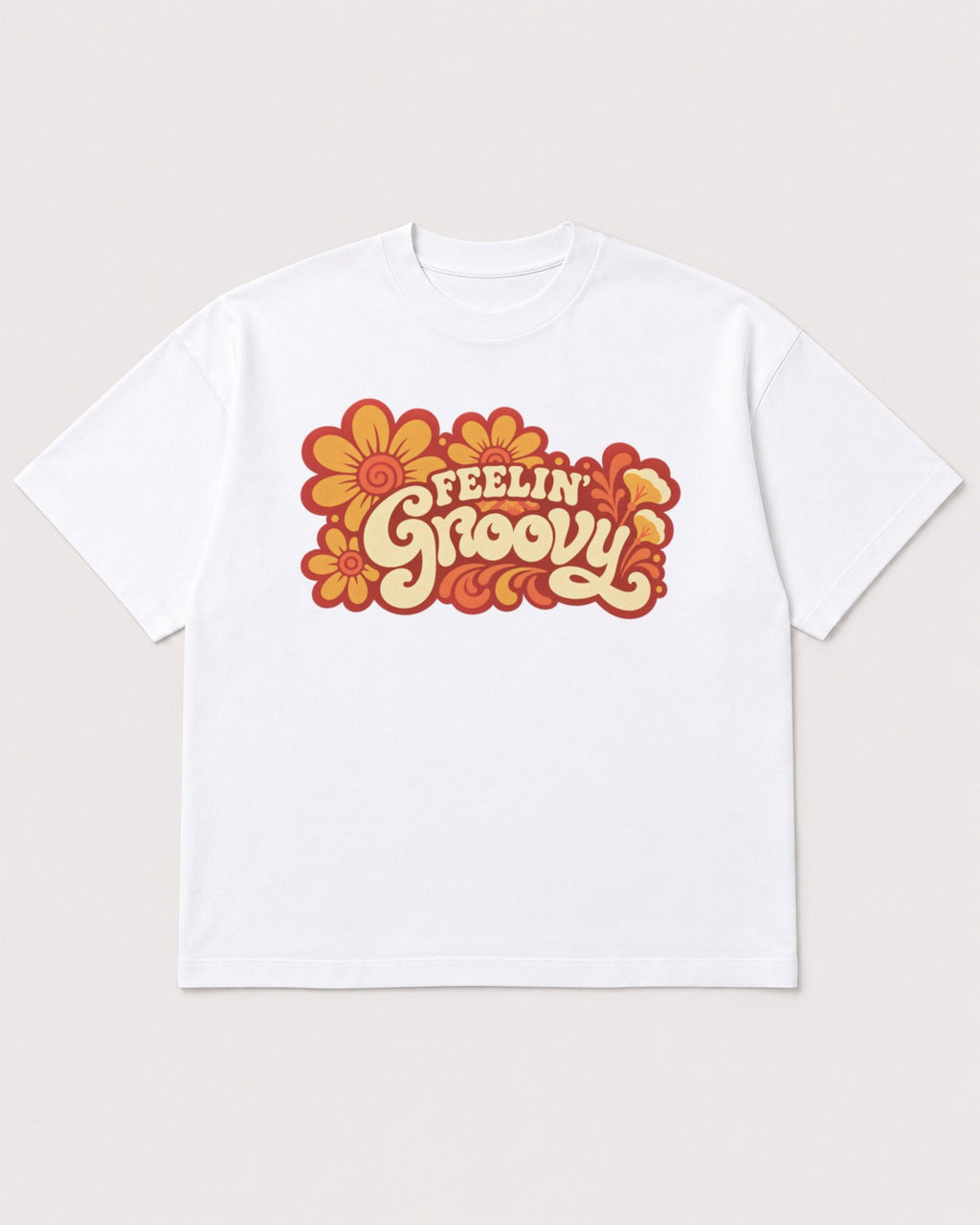 Mockup Boxy Heavyweight Tee White product
