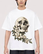 Mockup Boxy Heavyweight Tee White male close-up 11