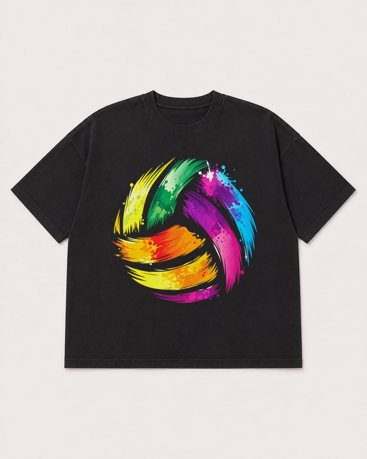 Mockup Boxy Heavyweight Tee Black product