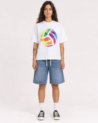 Mockup Boxy Heavyweight Tee White female full-body 06