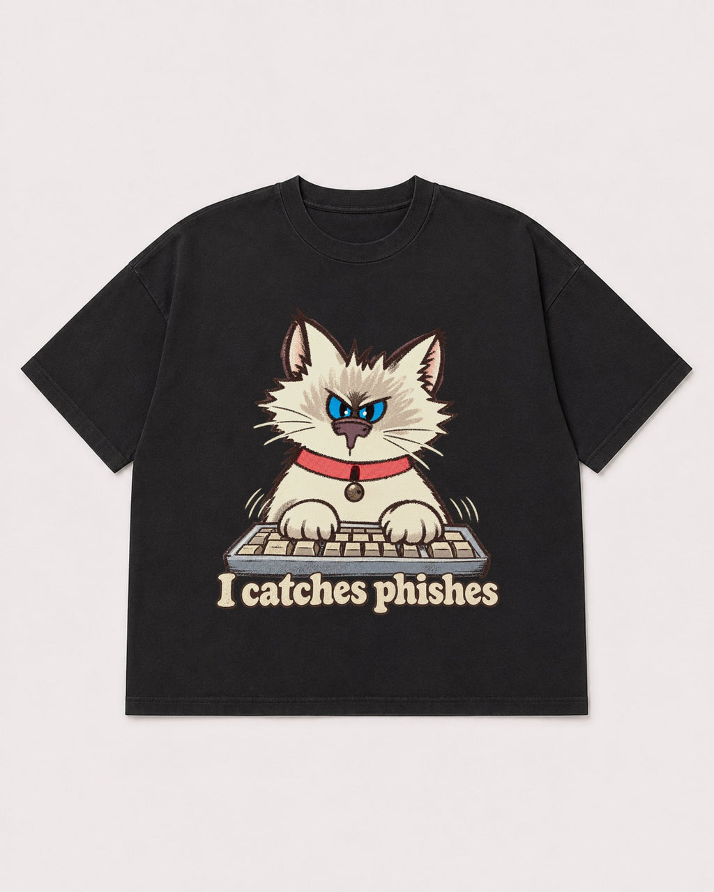 Mockup Boxy Heavyweight Tee Black product