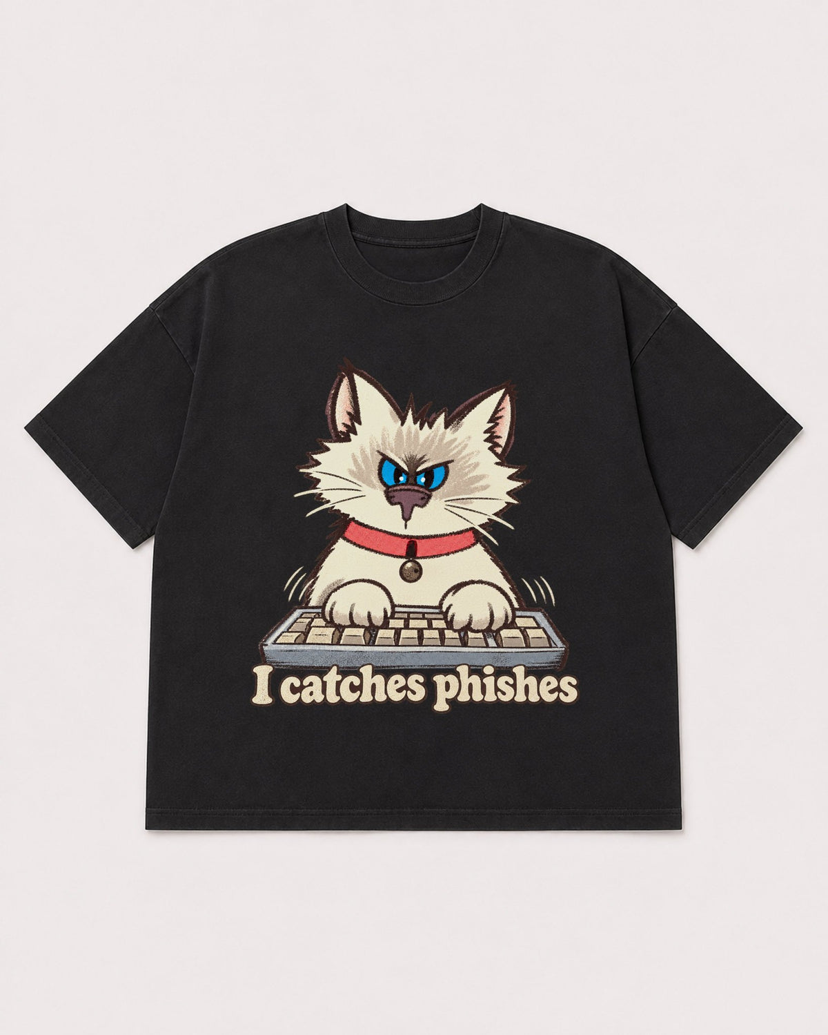 Mockup Boxy Heavyweight Tee Black product