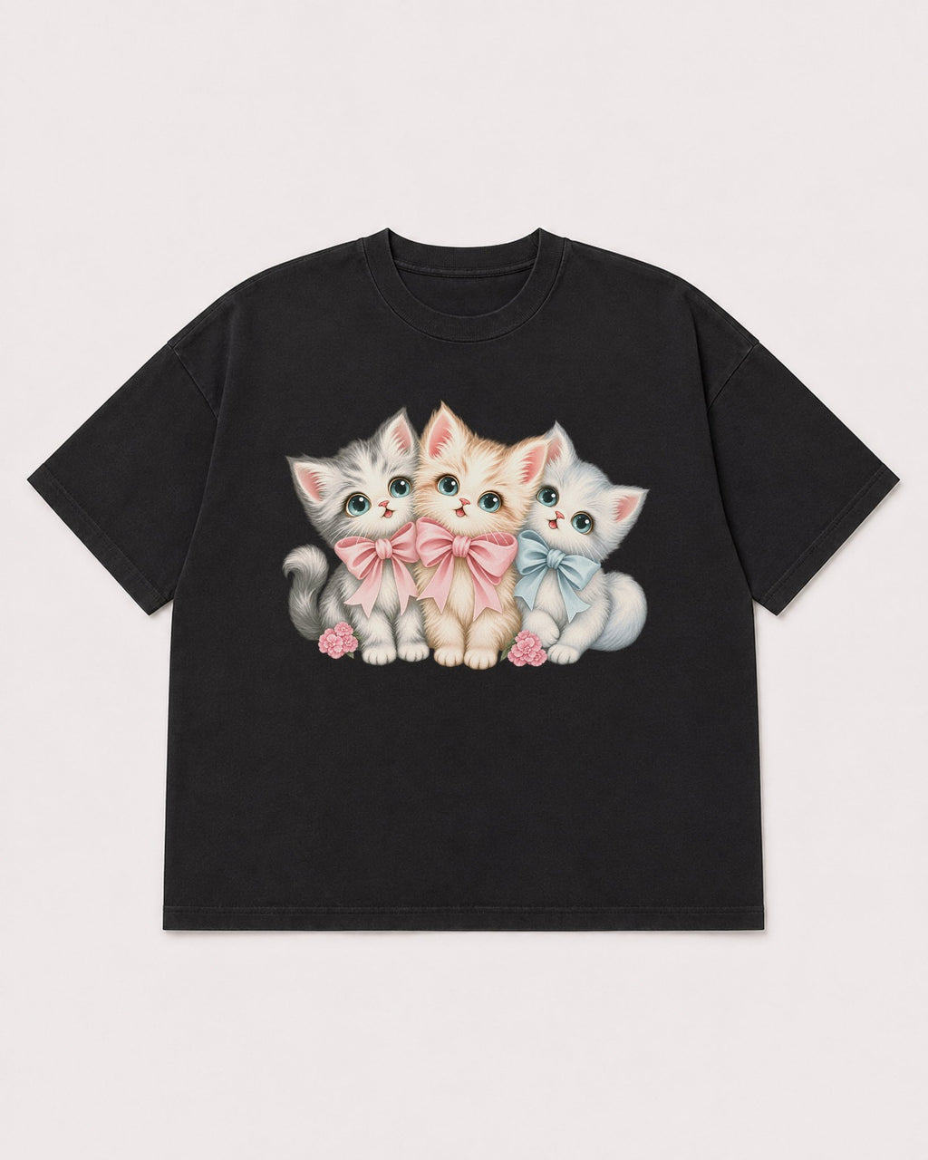 Mockup Boxy Heavyweight Tee Black product