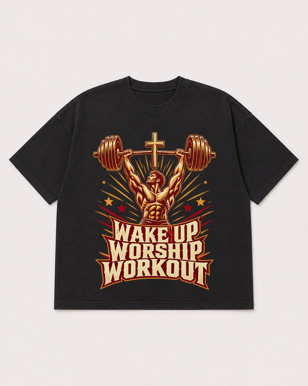 Mockup Boxy Heavyweight Tee Black product