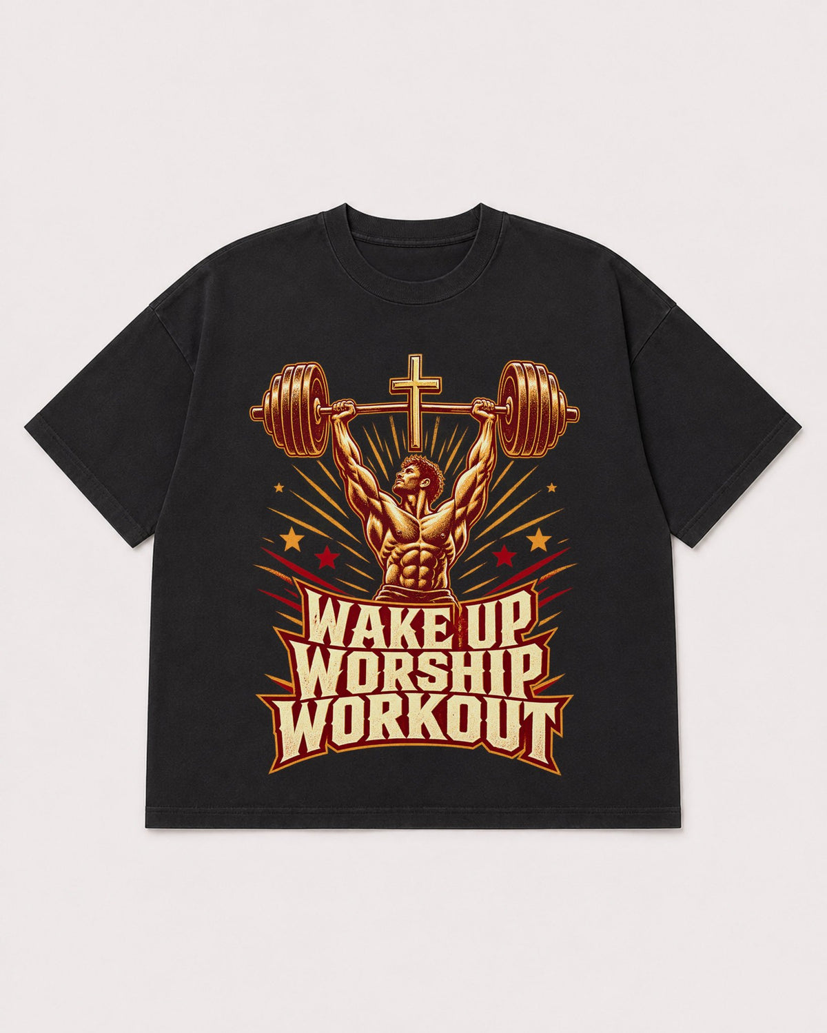 Mockup Boxy Heavyweight Tee Black product