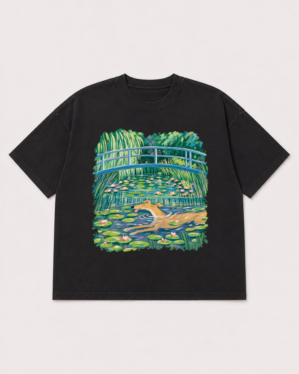 Mockup Boxy Heavyweight Tee Black product