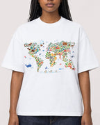 Mockup Boxy Heavyweight Tee White female close-up 04