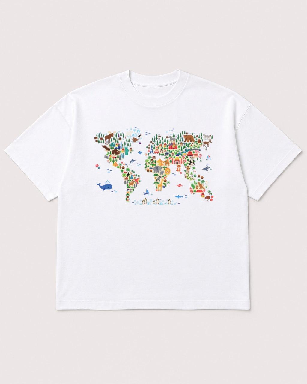 Mockup Boxy Heavyweight Tee White product