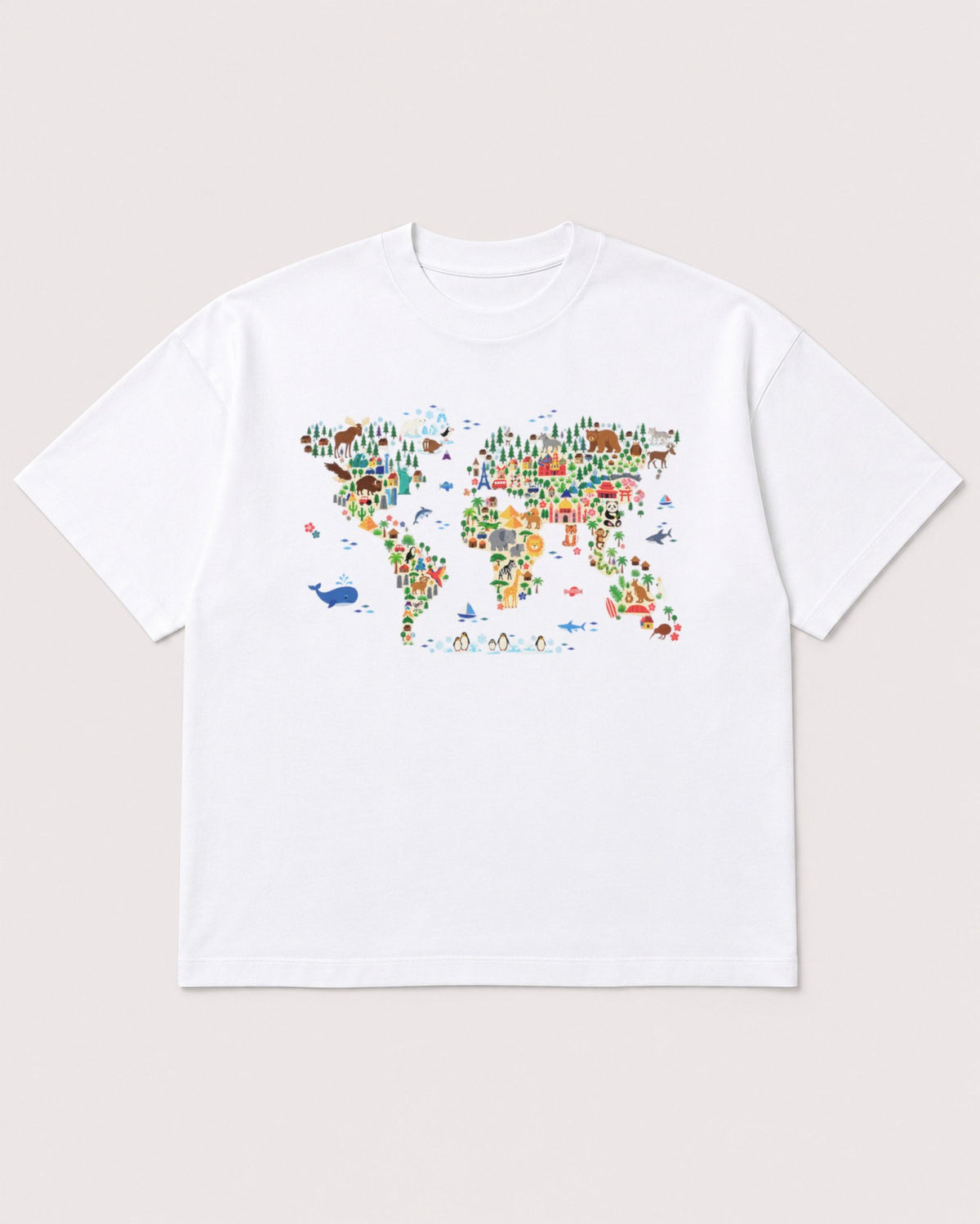 Mockup Boxy Heavyweight Tee White product