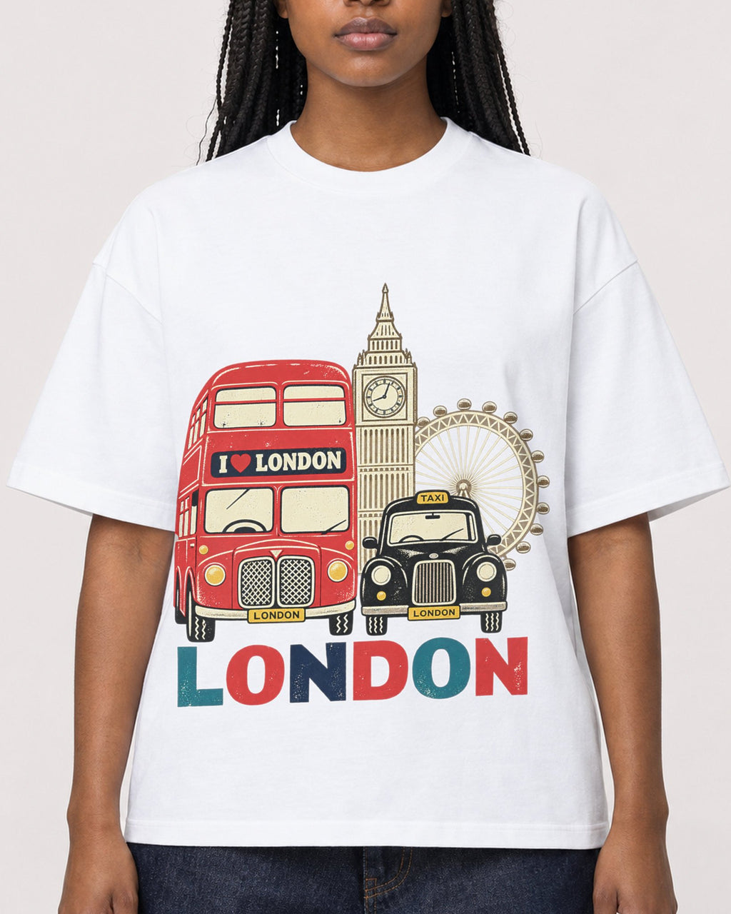Mockup Boxy Heavyweight Tee White female close-up 04