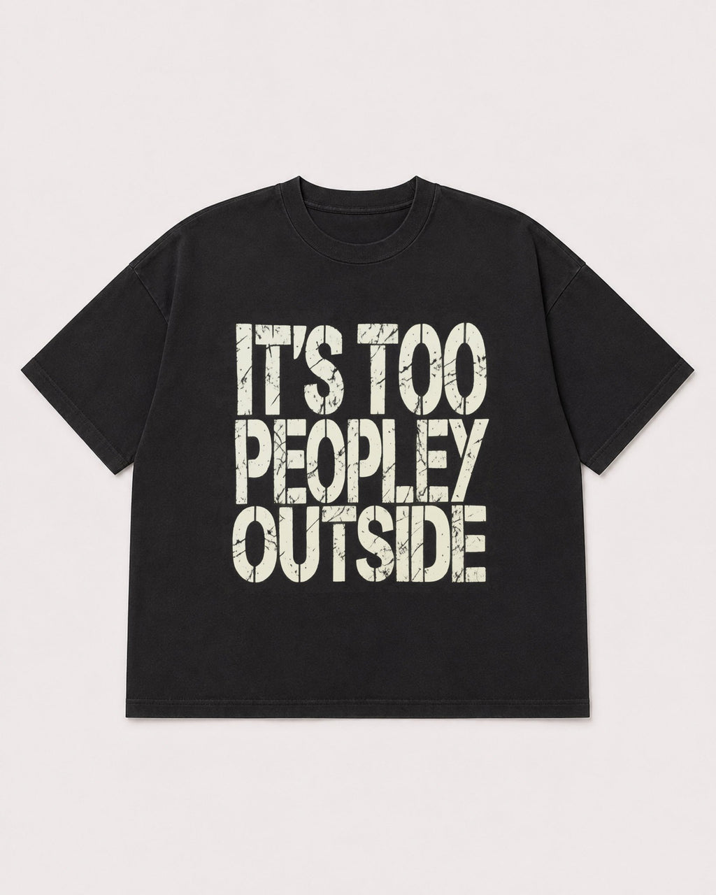 Mockup Boxy Heavyweight Tee Black product