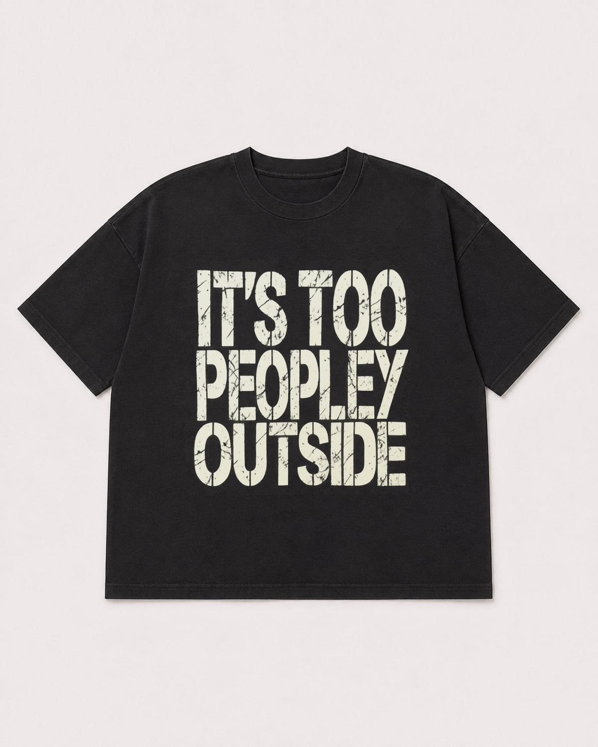 Mockup Boxy Heavyweight Tee Black product
