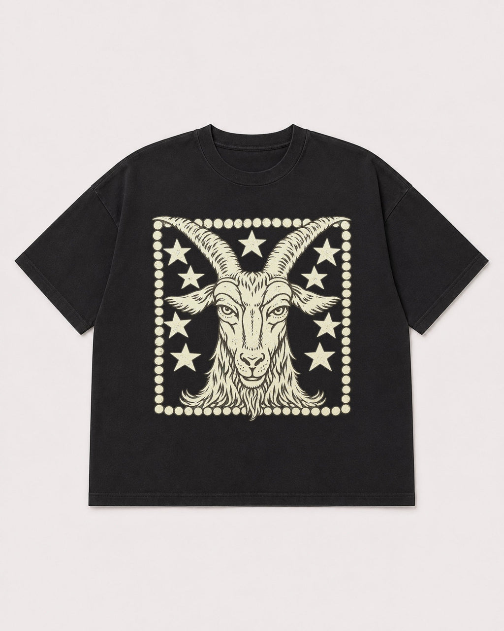 Mockup Boxy Heavyweight Tee Black product