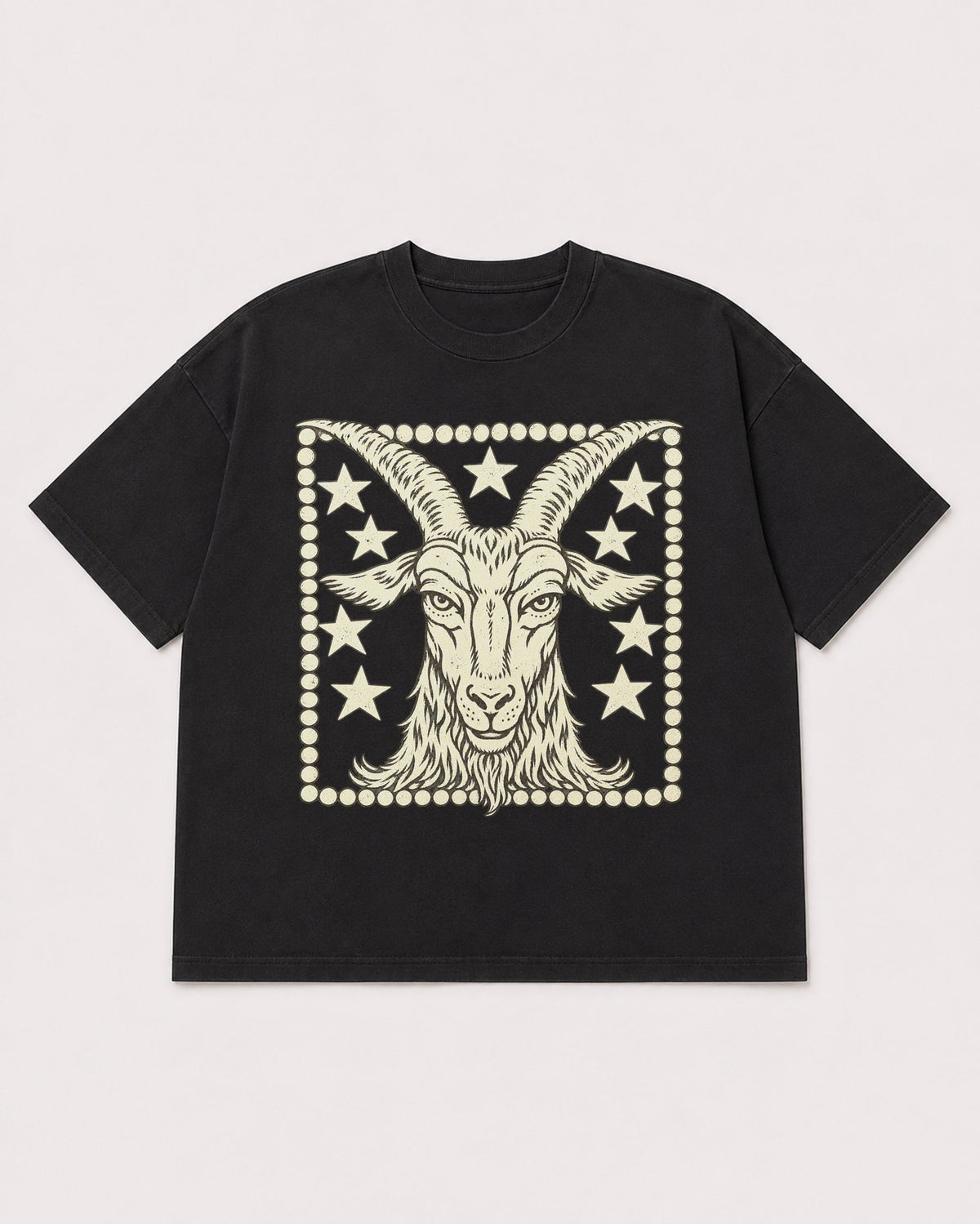 Mockup Boxy Heavyweight Tee Black product