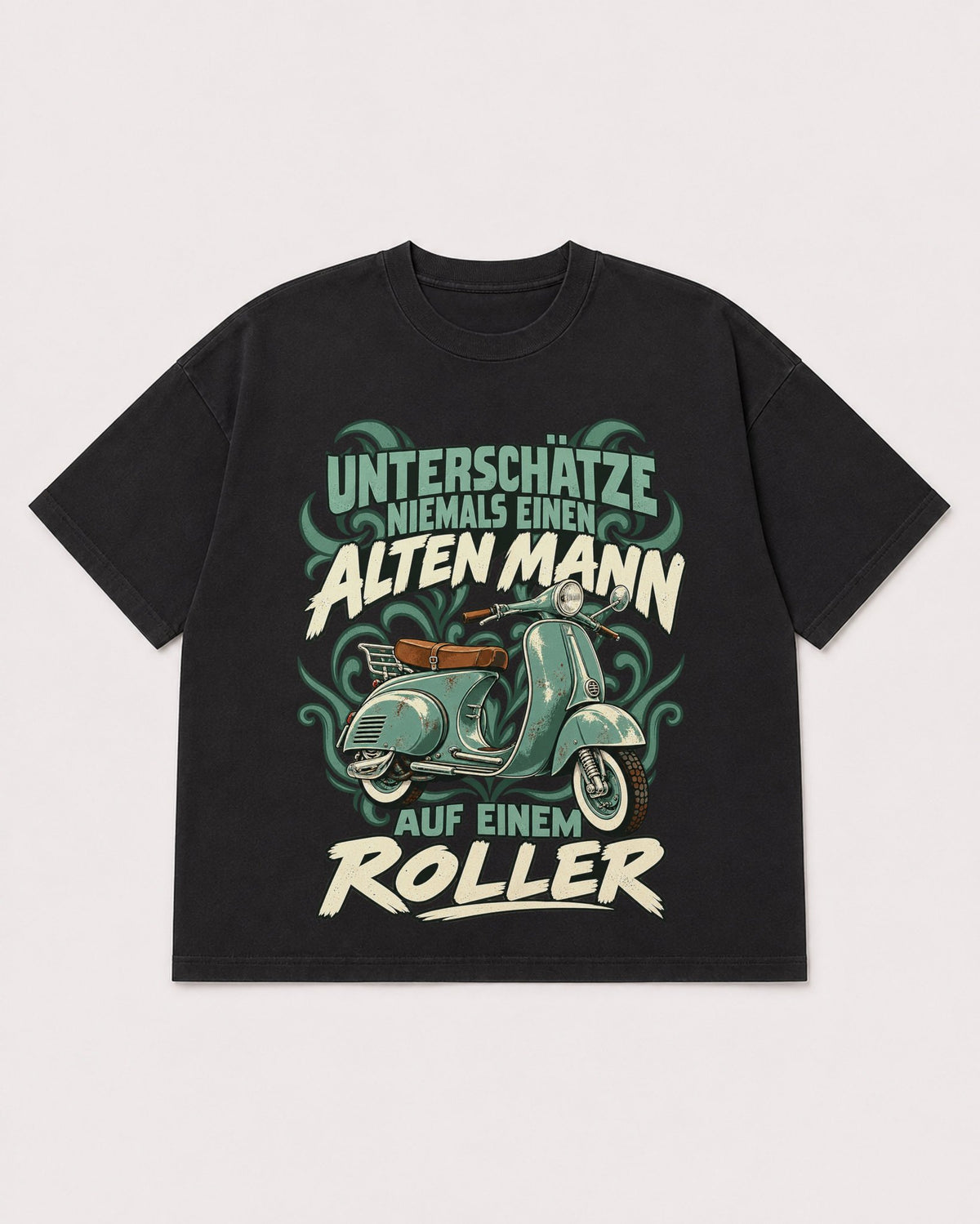 Mockup Boxy Heavyweight Tee Black product