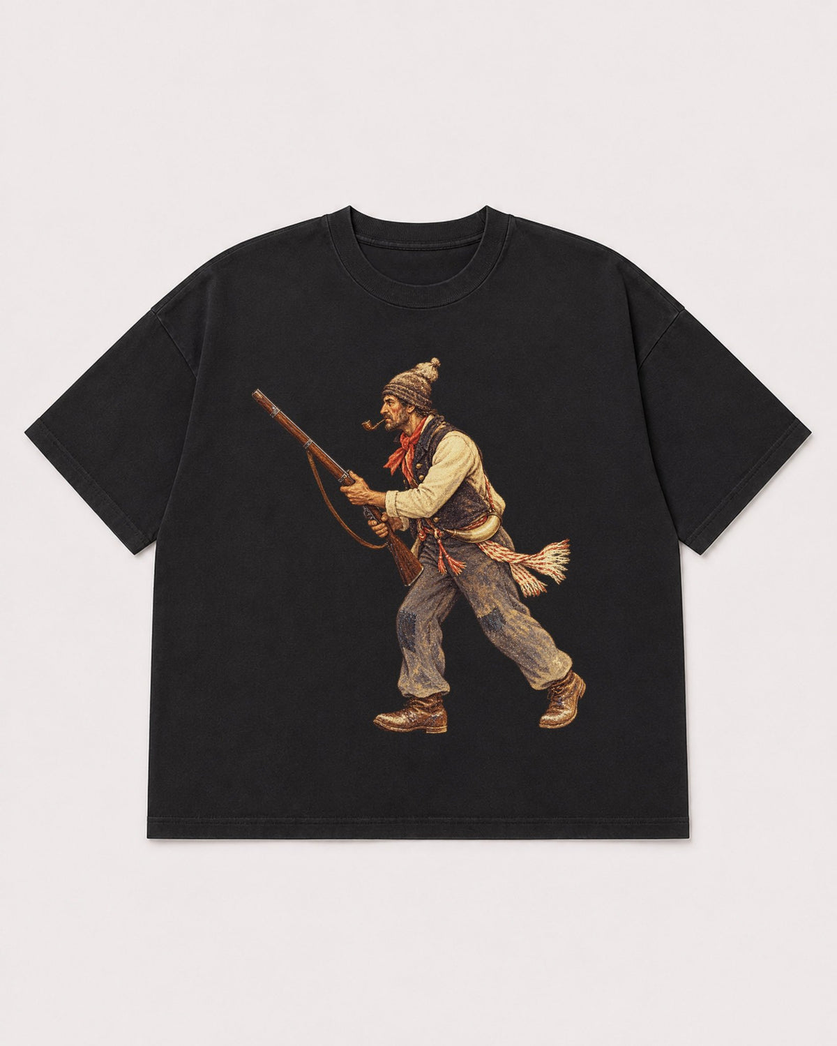 Mockup Boxy Heavyweight Tee Black product