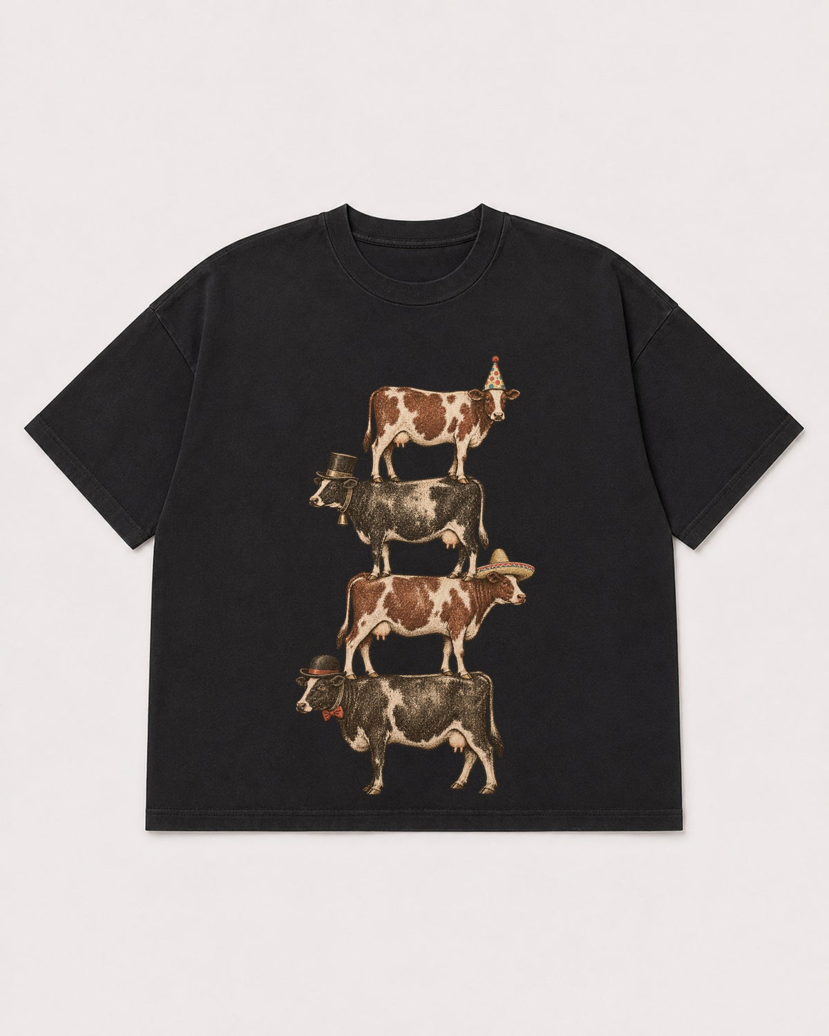 Mockup Boxy Heavyweight Tee Black product