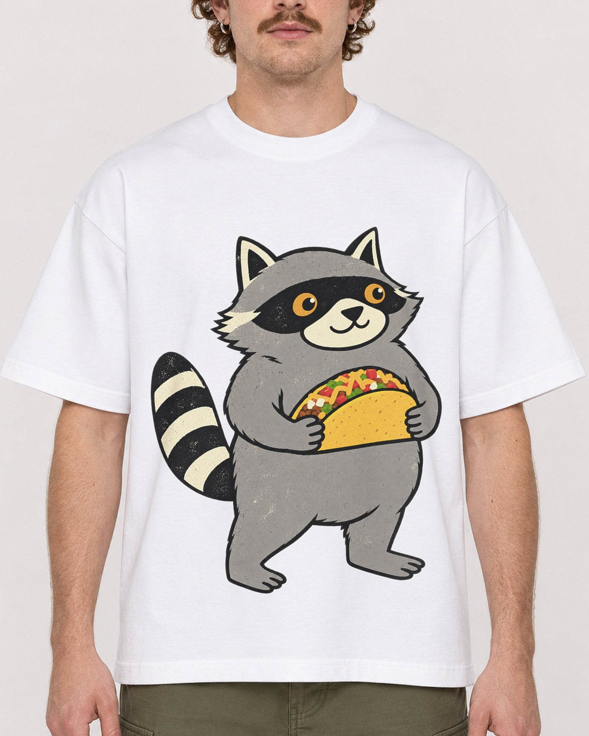 Mockup Boxy Heavyweight Tee White male close-up 09
