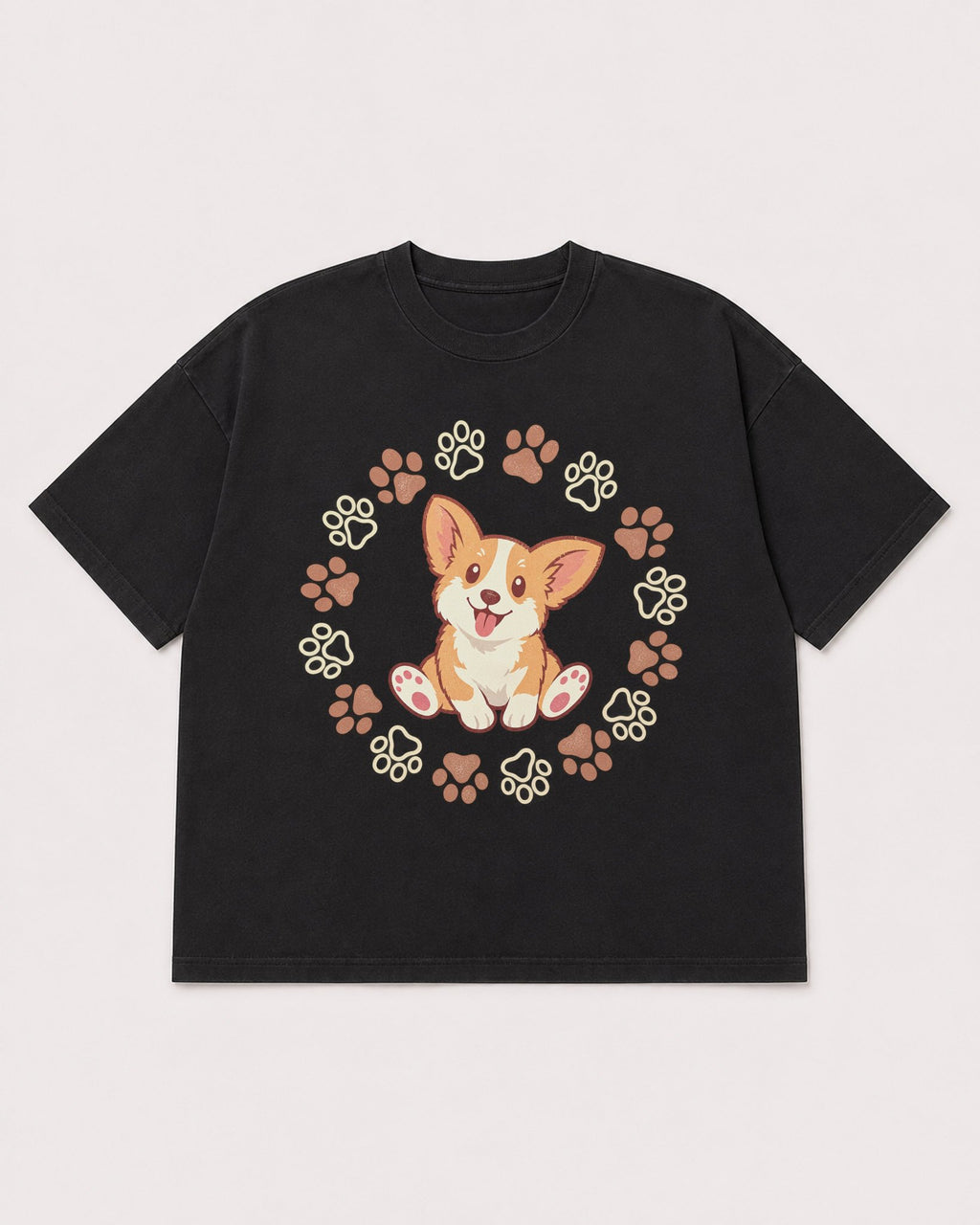 Mockup Boxy Heavyweight Tee Black product