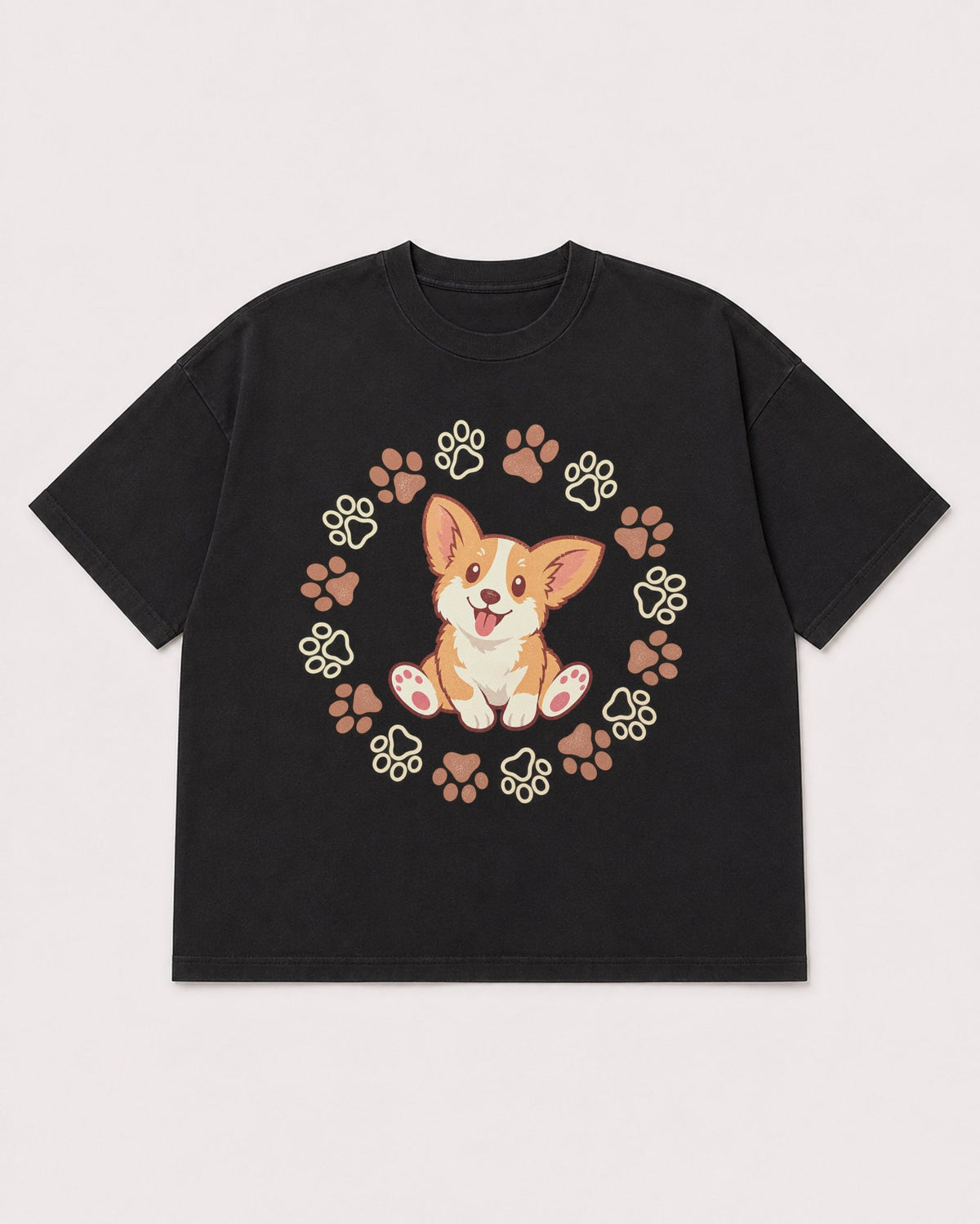 Mockup Boxy Heavyweight Tee Black product