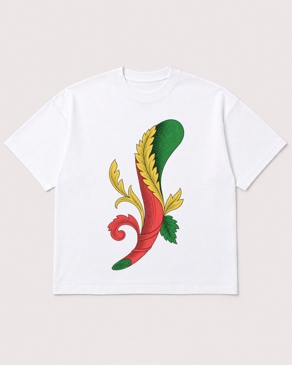 Mockup Boxy Heavyweight Tee White product