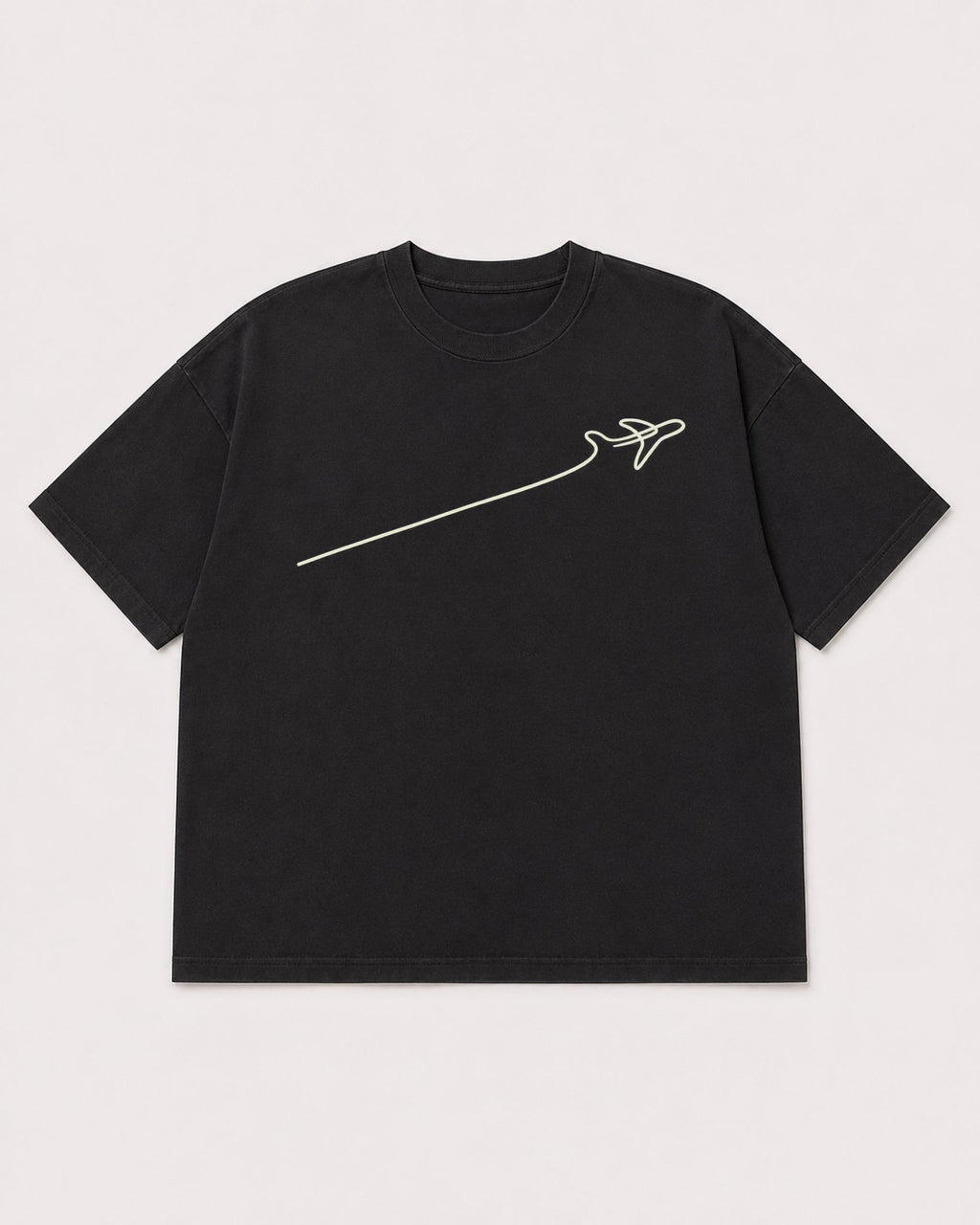Mockup Boxy Heavyweight Tee Black product