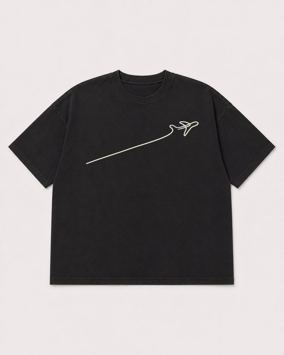 Mockup Boxy Heavyweight Tee Black product